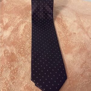 Croft & Barrow Navy Patterned Tie